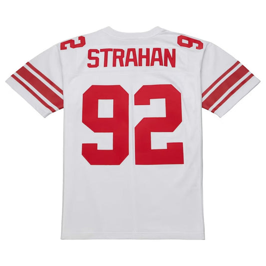 NY.Giants #92 Michael Strahan Mitchell & Ness Legacy Replica Jersey - White Stitched American Football Jerseys