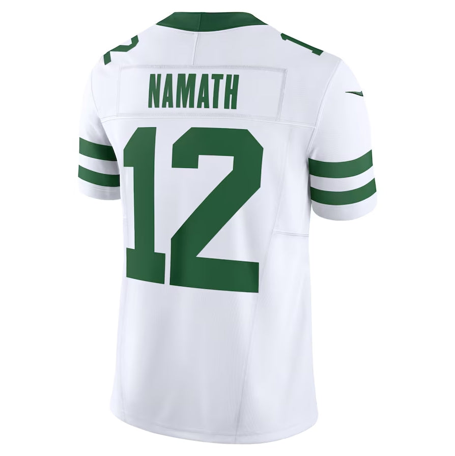 NY.Jets #12 Joe Namath Vapor F.U.S.E. Limited Jersey - Legacy White American Football Jerseys