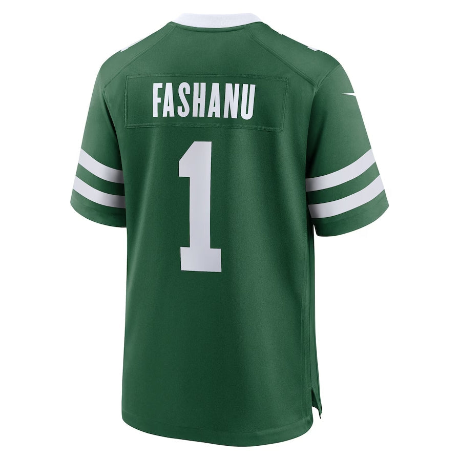 NY.Jets #1 Olu Fashanu 2024 Draft First Round Pick Player Game Jersey - Gotham Green American Football Jerseys