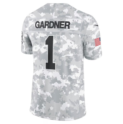 NY.Jets #1 Sauce Gardner Arctic Camo 2024 Salute to Service Limited Stitched American Football Jerseys