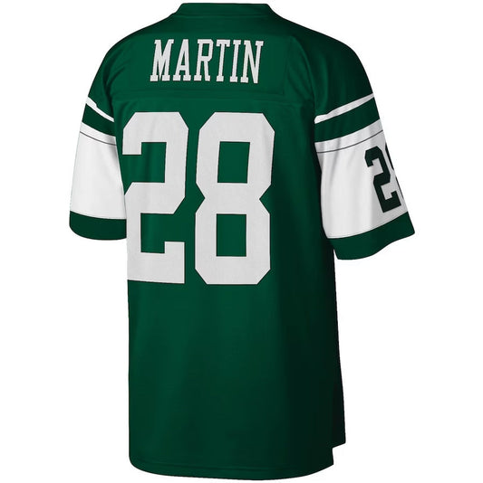 New York Jets #28 Curtis Martin Mitchell & Ness Legacy Replica Jersey - Green American Football Jerseys