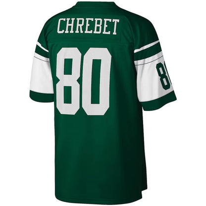 New York Jets #80 Wayne Chrebet Mitchell & Ness Legacy Replica Jersey - Green American Football Jerseys