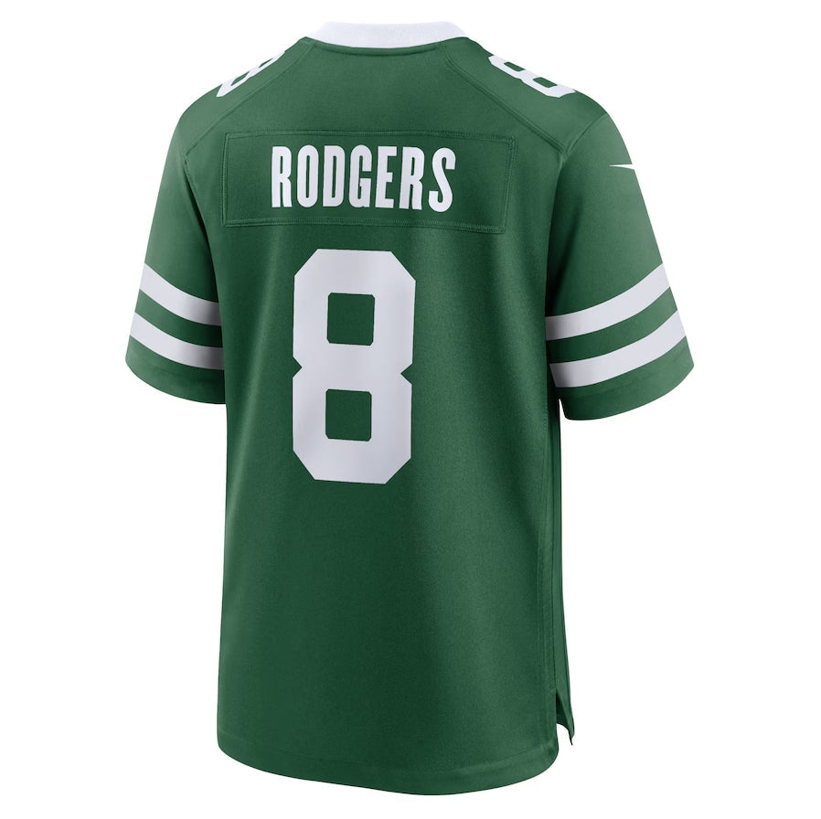 NY.Jets #8 Aaron Rodgers Game Jersey - Legacy Green American Football Jerseys