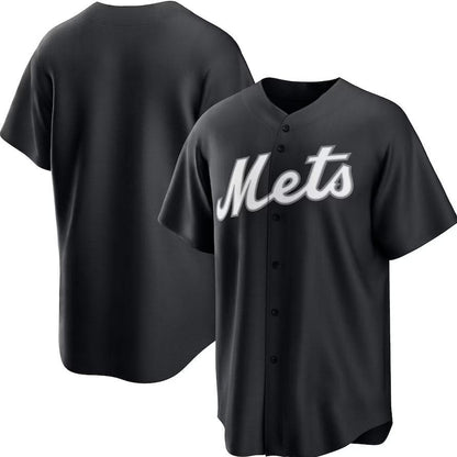 New York Mets Black Stitches Team Fashion Jersey Baseball Jerseys