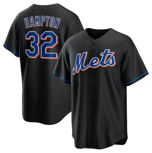 New York Mets #32 Mike Hampton Black 2022 Alternate Replica Player Jersey Baseball Jerseys