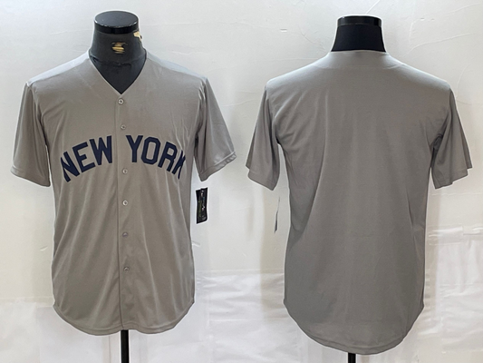 New York Yankees Blank 2021 Grey Field of Dreams Cool Base Stitched Baseball Jersey