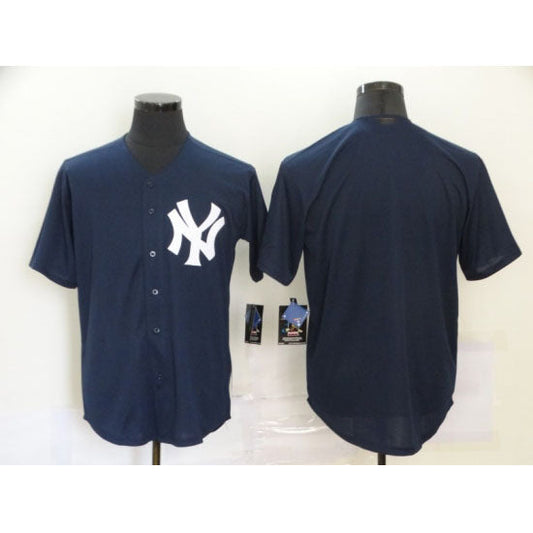 New York Yankees Blank Navy Blue Alternate Stitched Baseball Jersey