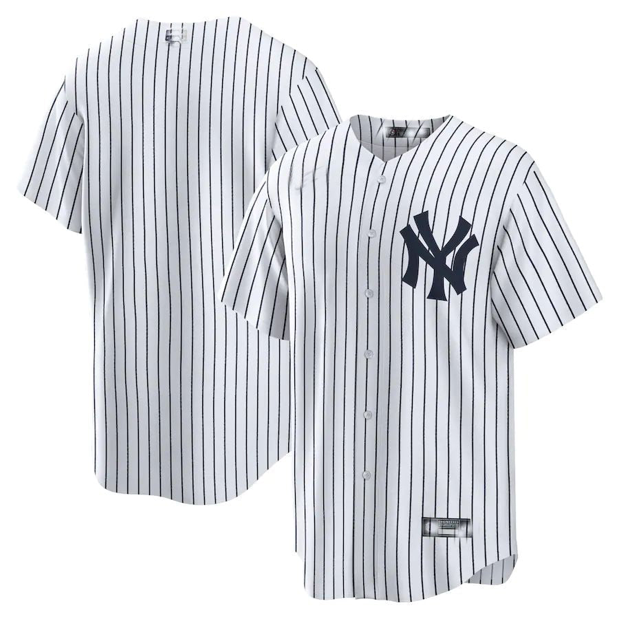 New York Yankees White Home Blank Replica Jersey Baseball Jerseys