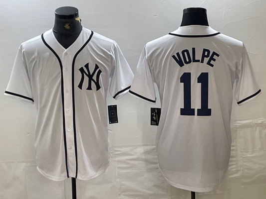 New York Yankees #11 Anthony Volpe White Fashion Cool Base Baseball Jersey
