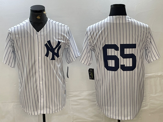 New York Yankees #65 Nestor Cortes Jr No Name White Stitched Cool Base Baseball Jersey