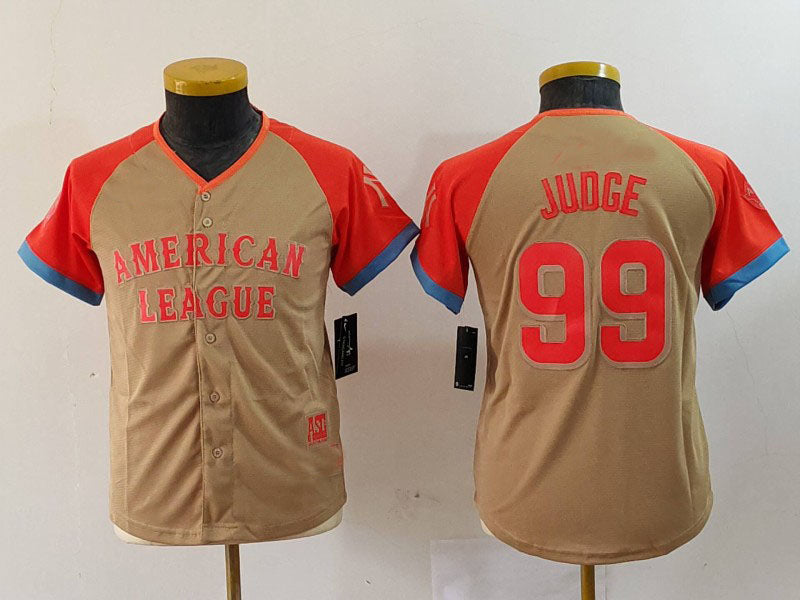 New York Yankees #99 Aaron Judge Cream 2024 All Star Limited Stitched Baseball Jersey