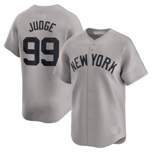 New York Yankees #99 Aaron Judge Gray 2024 Away Limited Cool Base Stitched Baseball Jersey