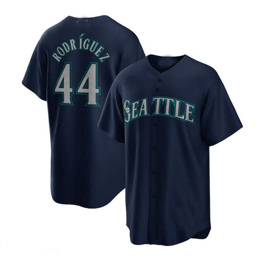 Seattle Mariners #44 Julio Rodriguez Navy Official Replica Player Jersey Baseball Jerseys