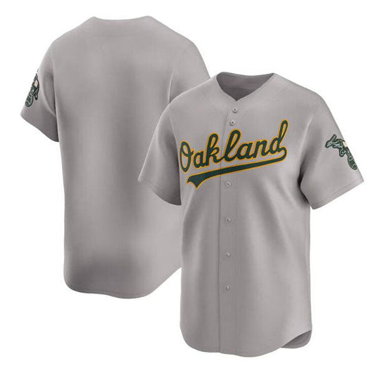 Oakland Athletics Blank Gray Away Limited Stitched Jersey