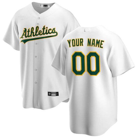 Baseball Jerseys Custom Oakland Athletics White Home Replica Custom Jersey
