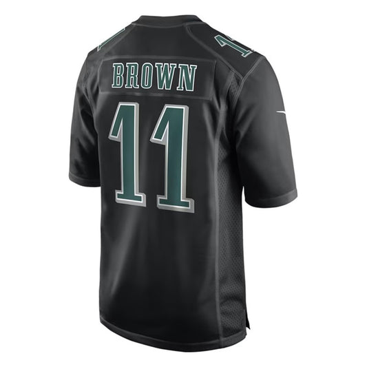 P.Eagles #11 A.J. Brown Carbon Black Fashion Vapor Limited Jersey Stitched American Football Jerseys