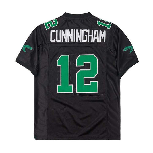 P.Eagles #12 Randall Cunningham Black 1992 Mitchell & Ness Stitched American Mesh throwback Football Jerseys