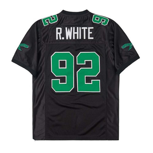 P.Eagles #92 Reggie White 1992 Mitchell & Ness Black Stitched American Mesh throwback Football Jerseys