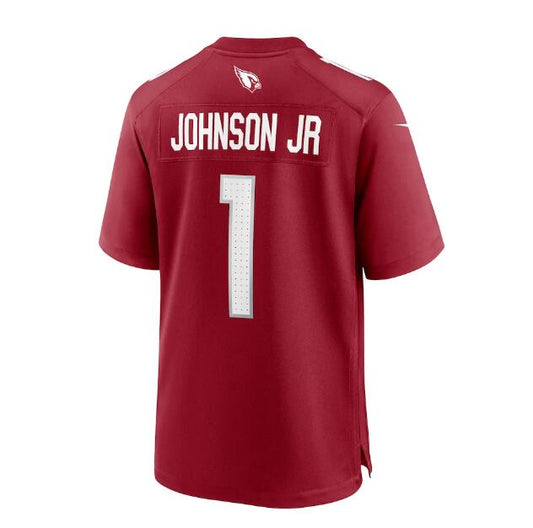 A.Cardinal #1 Paris Johnson Jr. 2023 Draft First Round Pick Game Jersey - Cardinal Stitched American Football Jerseys
