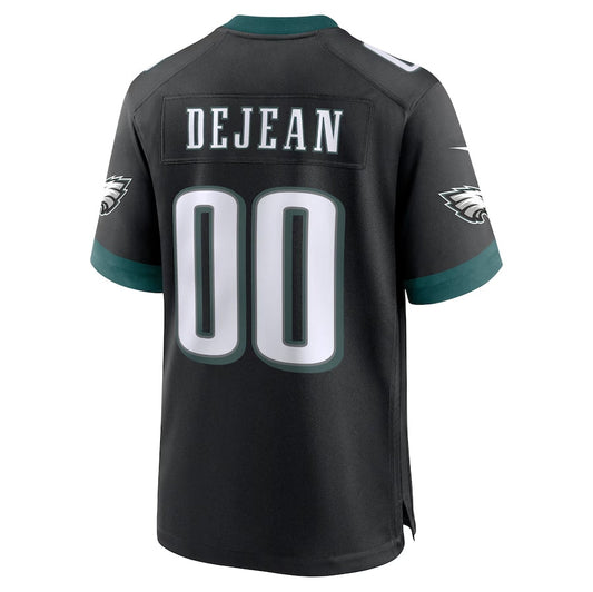 P.Eagles Cooper DeJean 2024 Draft Alternate Player Game Jersey - Black American Football Jerseys