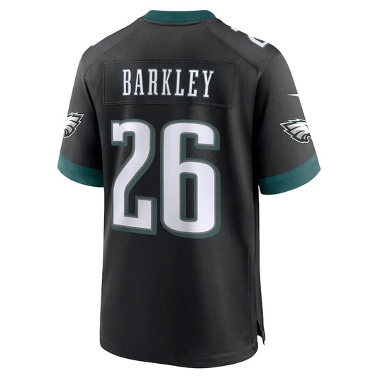 P.Eagles #26 Saquon Barkley Alternate Game Jersey - Black American Football Jerseys