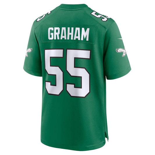 P.Eagles #55 Brandon Graham Alternate Game Jersey - Kelly Green American Football Jerseys