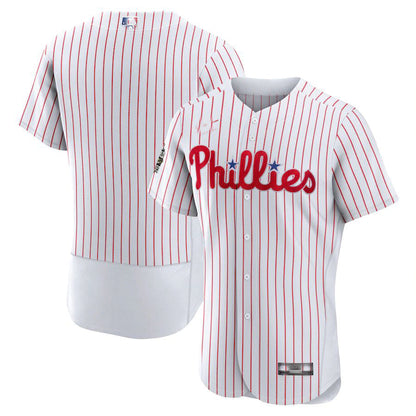 Philadelphia Phillies Jerseys White 2022 World Series Home Authentic Blank Jersey Baseball Jerseys