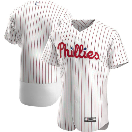 Philadelphia Phillies Jerseys White Home Authentic Team Jersey Baseball Jerseys