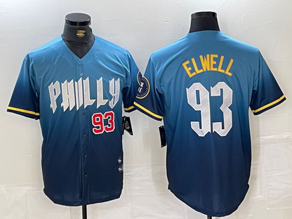 Philadelphia Phillies #93 Jason Elwell Blue 2024 City Connect Limited Stitched Baseball Jerseys