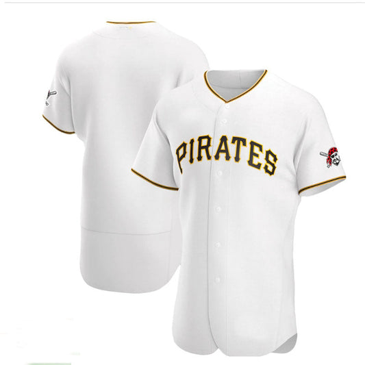 Pittsburgh Pirates Home Authentic Team Jersey - White Baseball Jerseys