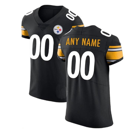 Custom P.Steelers Black Vapor Untouchable Elite Jersey Stitched American Football Jerseys