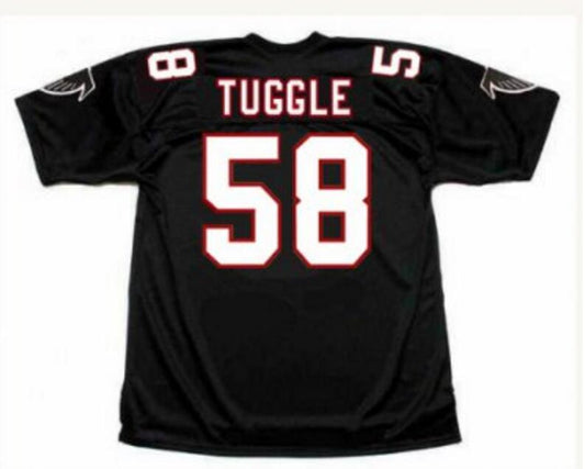 A.Falcons #58 Jessie Tuggle  Game Jersey - red  Stitched American Football Jerseys