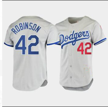 Los Angeles Dodgers #42 Jackie Robinson Mitchell & Ness Authentic 1955  Home Jersey Cream Baseball Jerseys