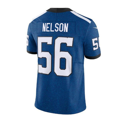 IN.Colts #56 Quenton Nelson Indiana Nights Alternate Vapor F.U.S.E. Limited Jersey - RoyalStitched American Football Jerseys