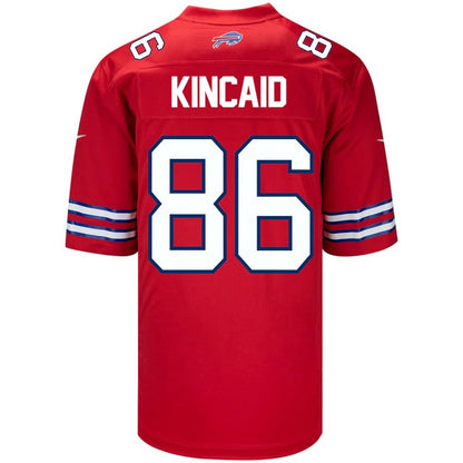 B.Bills #86 Dalton Kincaid Red Vapor Game American Football Jerseys