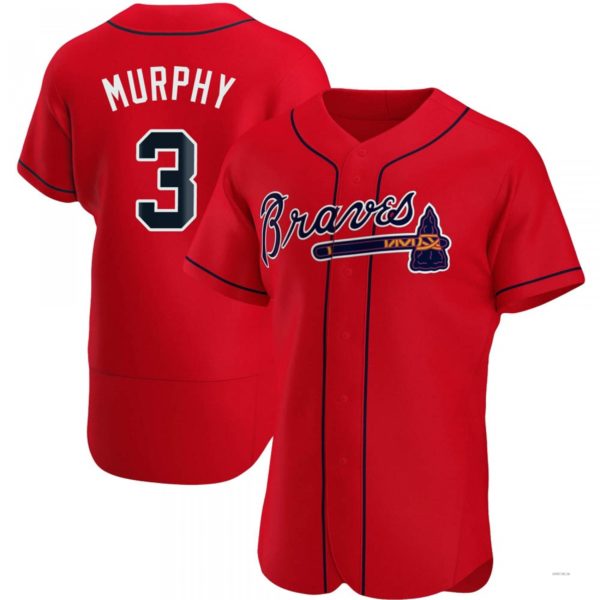 Atlanta Braves #3 Dale Murphy Red Alternate Jersey Stitches Baseball Jerseys