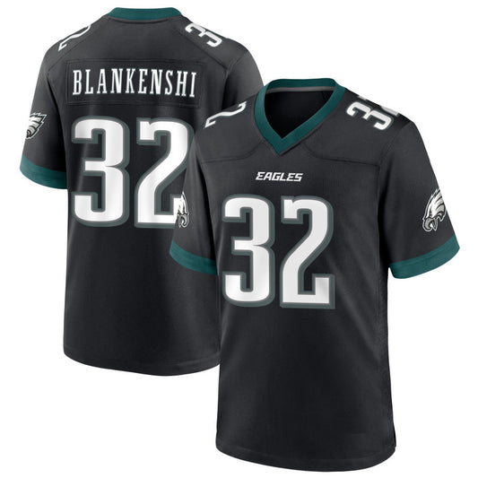 P.Eagles #32 Reed Blankenship Black Game Football Jerseys