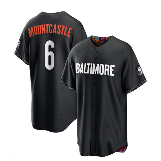 Baltimore Orioles #6 Ryan Mountcastle 2023 City Connect Replica Player Jersey - Black Baseball Jerseys