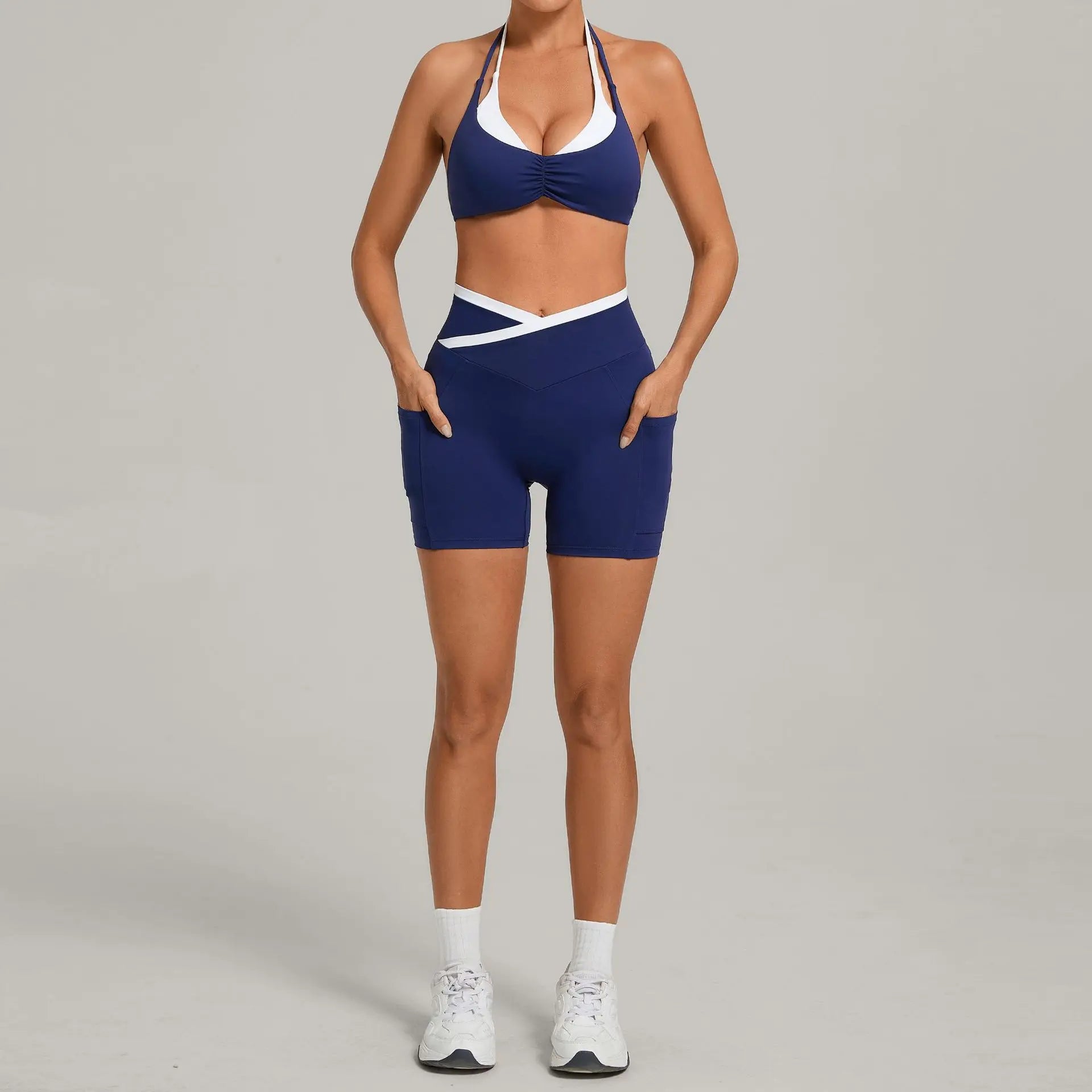 2 Pieces Yoga Set Women's Tracksuit Fitness Outfits Sexy Sport Bra High Waist Sports Shorts Gym Clothes Workout Suit Sporstwear