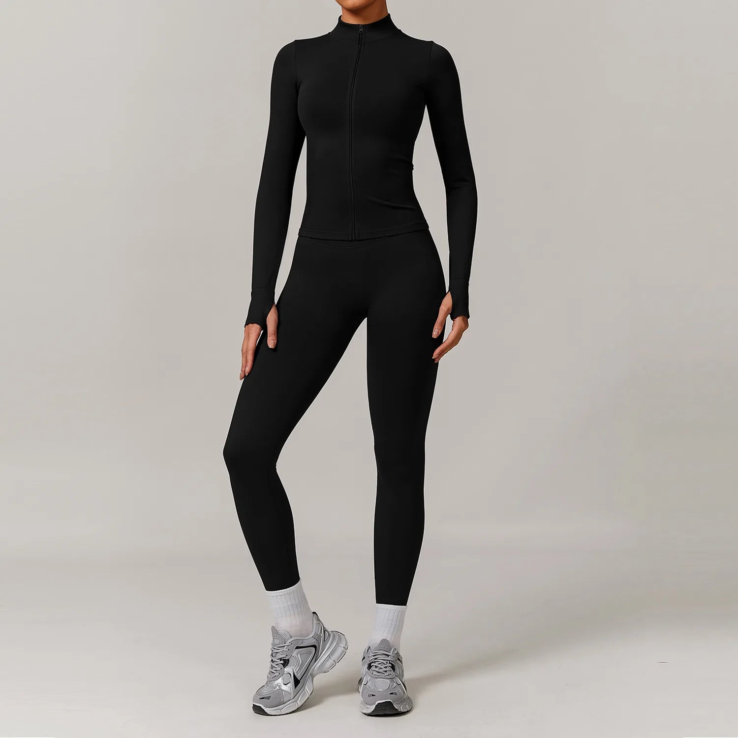 2/3PCS Yoga Set Women Workout Set Seamless Sportswear Gym Clothing Fitness Long Sleeve Crop Top High Waist Leggings Sports Suits