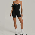 Summer Workout Jumpsuit Sports Overalls Women Rompers Gym Clothing Running Fitness Suits Gym Tracksuit Short Sportswear Yoga Set