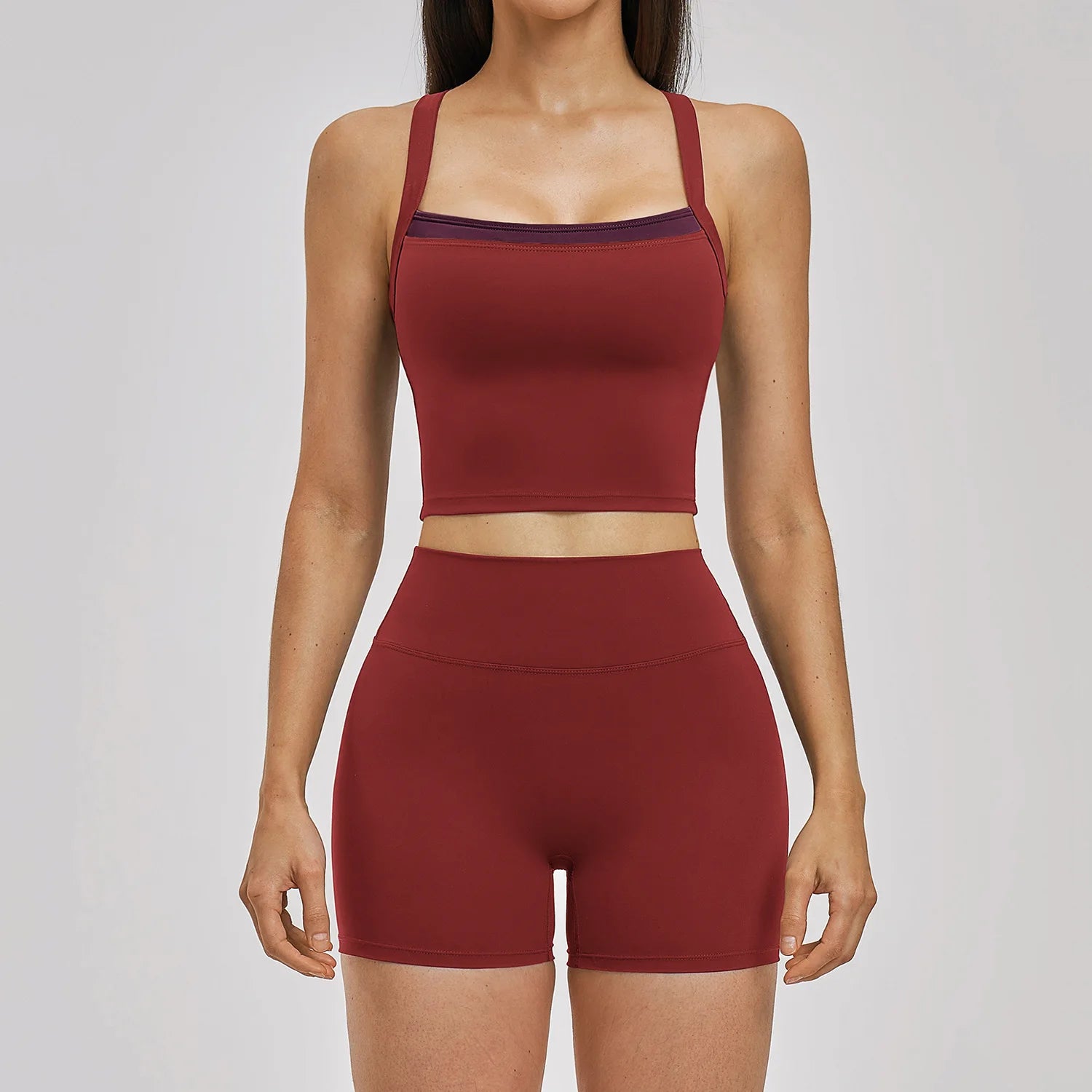 Yoga Set 2PCS Women's Tracksuit Athletic Wear Fitness Clothes Gym Outfits Workout Sets Push Up Clothes Sports Bra Leggings Suit