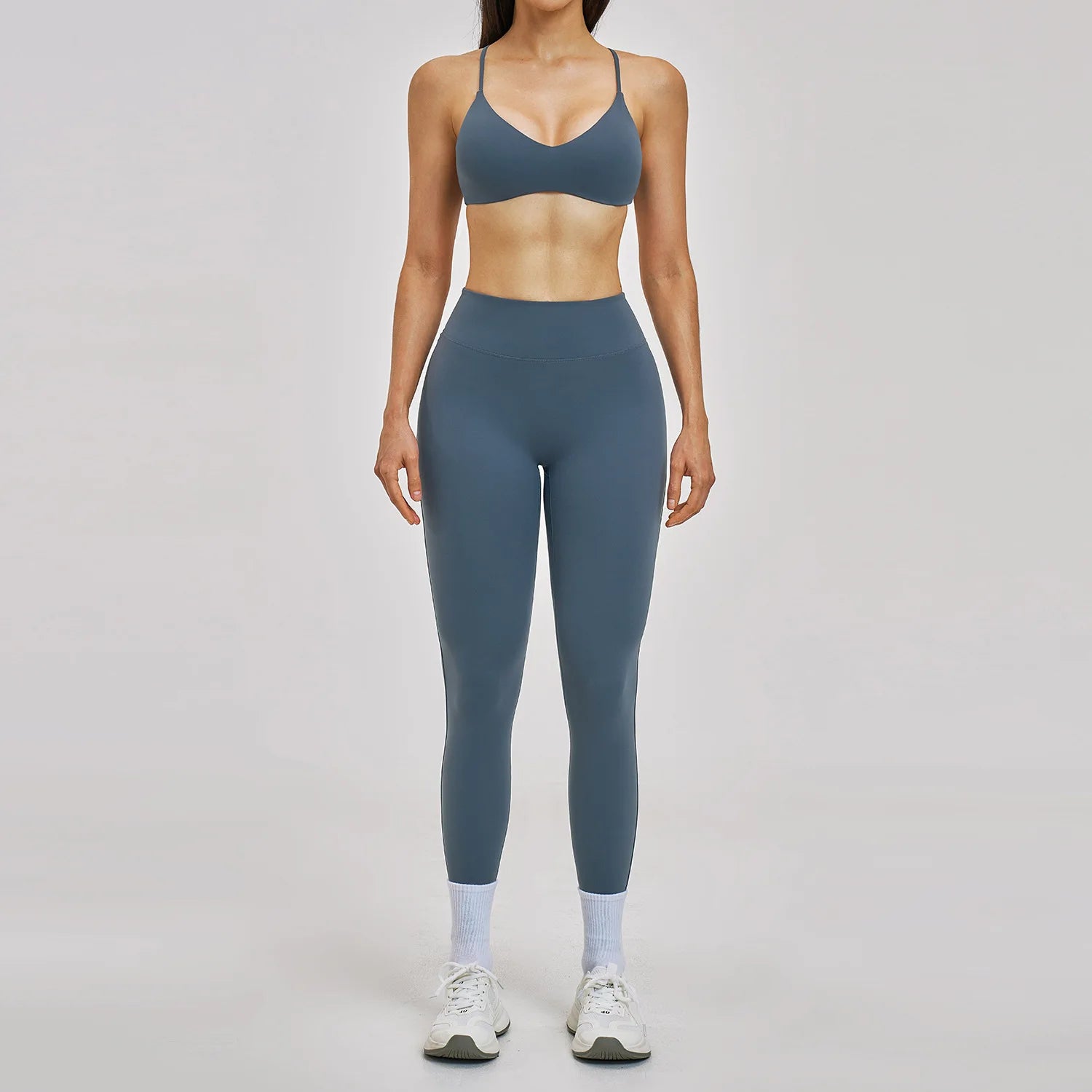 2PCS Sport Set Women Gym Outfits Push Up Yoga Set Gym Sportswear Fitness Bra Workout High Waist Legging Sports Shorts Tight Suit