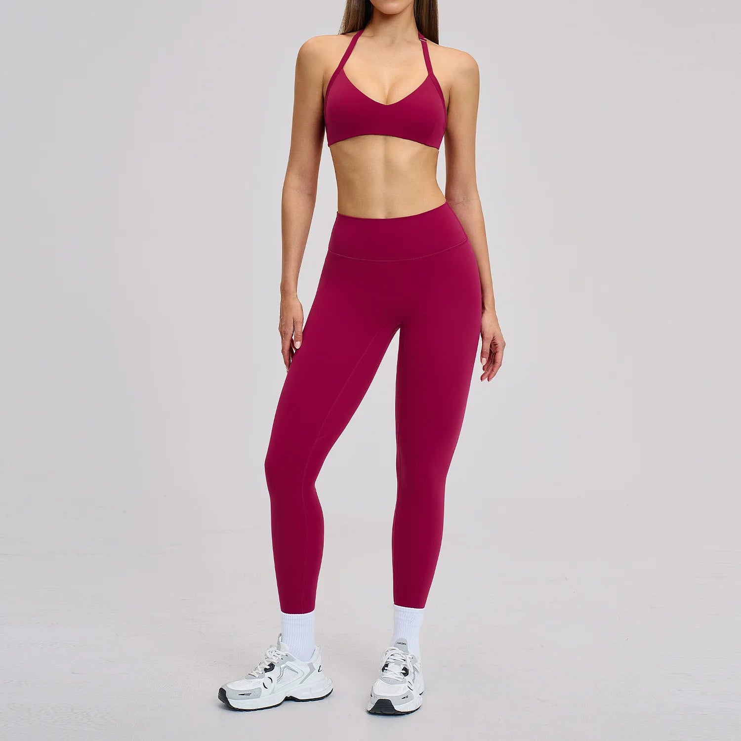 2 Pieces Yoga Set Women Tracksuit Gym Outfits Push Up Fitness Set Workout Leggings Sports Bra Breathable Sportwear Woman Clothes