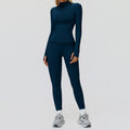 Yoga Set 2PCS Women Tracksuit Sportswear Workout Clothes Athletic Wear Gym Overalls Legging Fitness Top Long Sleeve Sports Suits