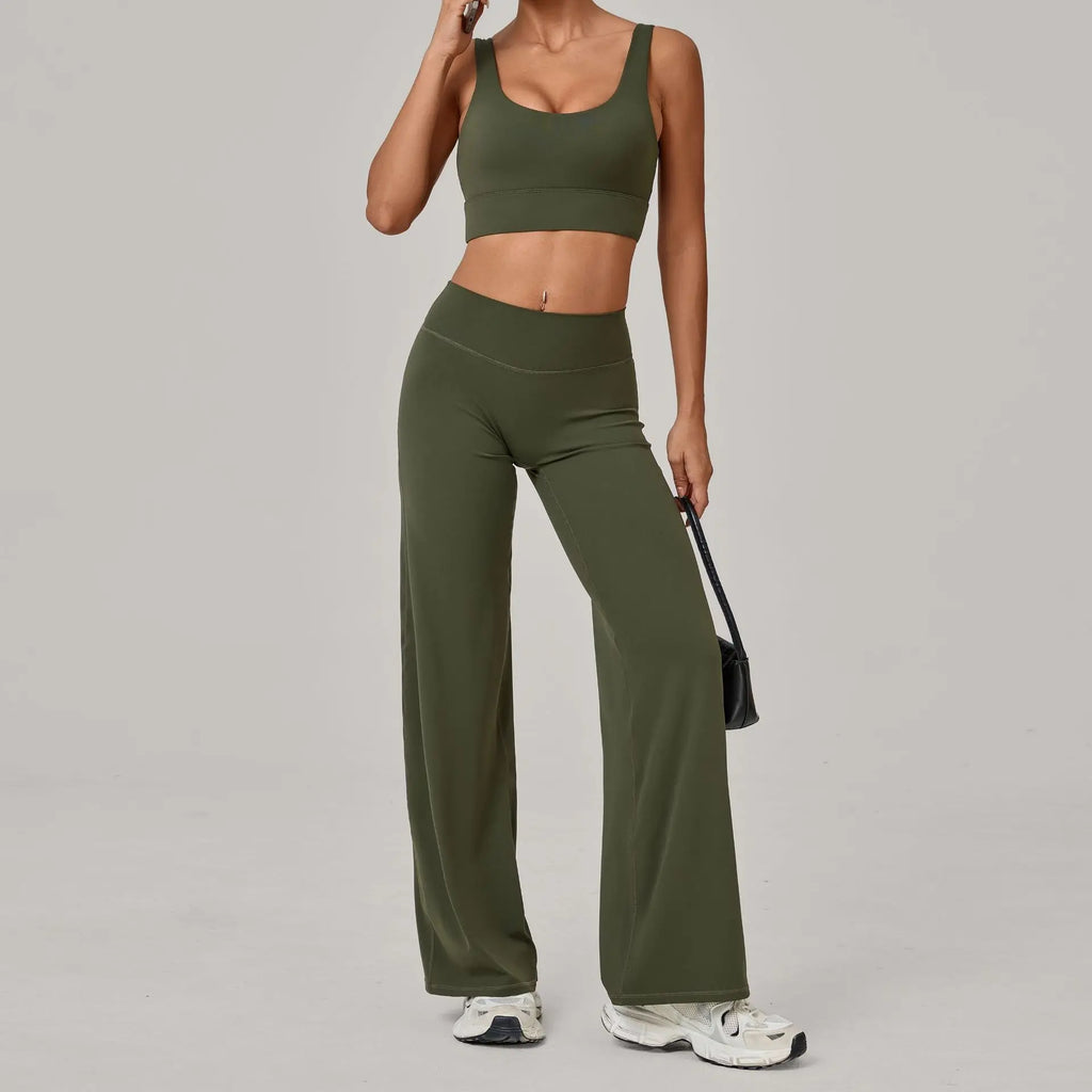 Women Tracksuit 2PCS Yoga Suit Sports Bra High Waist Leggings Sports Outfit Gym Set Push Up Fitness Workout Clothes Sportswear