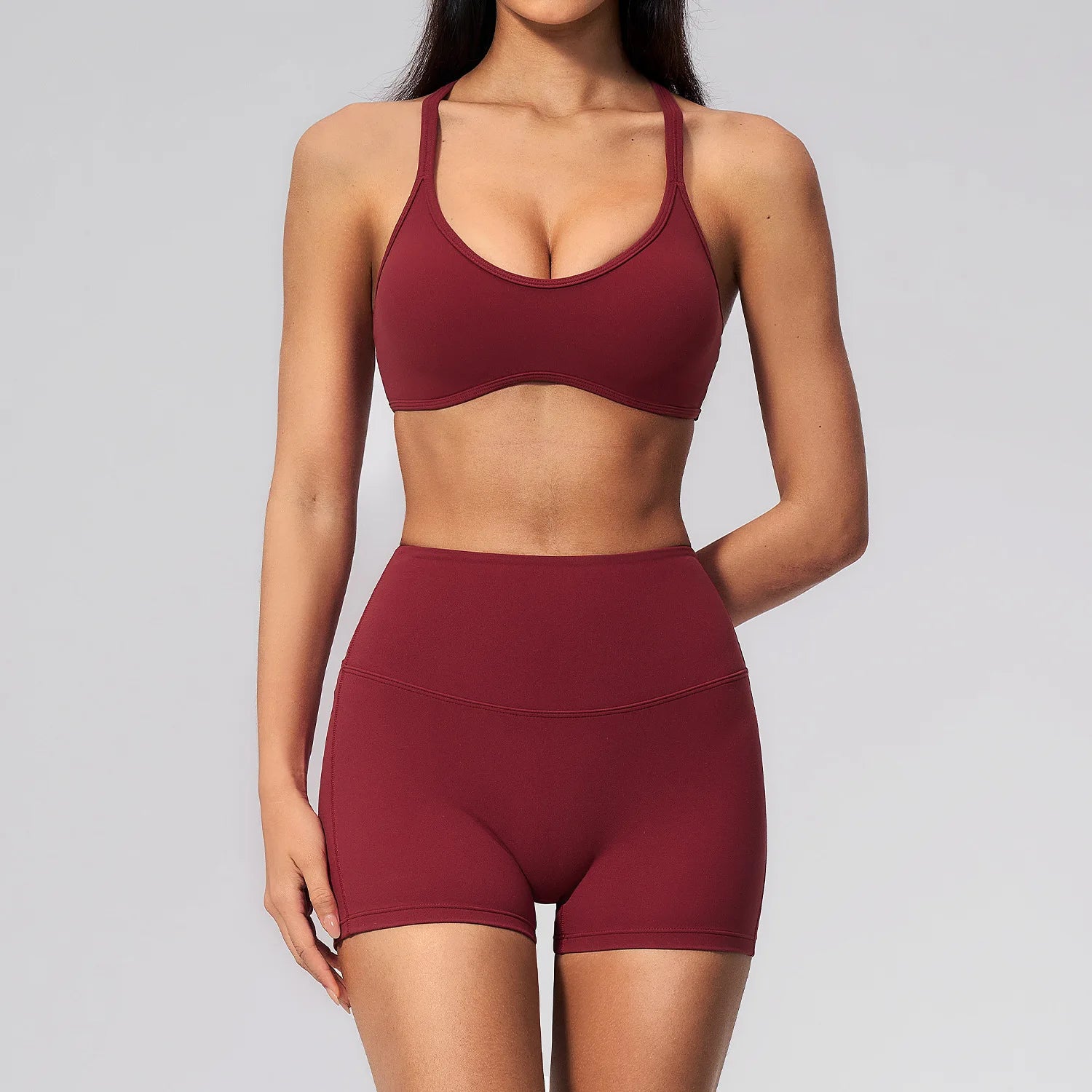 Yoga Suit Women Tracksuit 2pcs Athletic Wear Sports Bra High Waist Leggings Gym Set Fitness Outfits Workout Clothes Sportswear