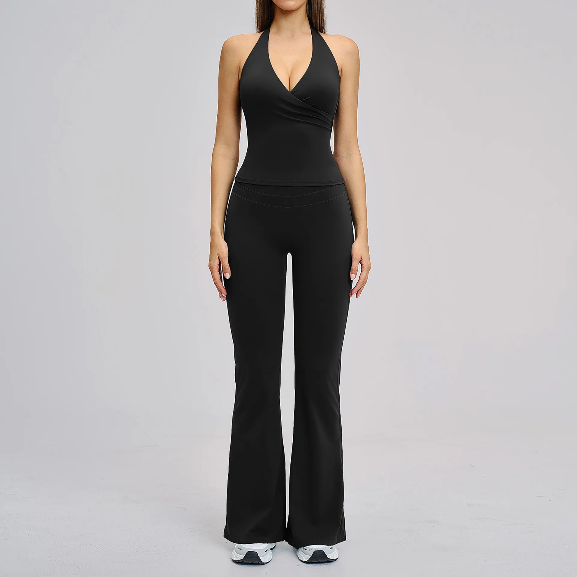 Yoga Set Women's Tracksuit Sportswear Workout Clothes Athletic Wear Sports Outfits Gym Legging Fitness Bra Long Sleeve Yoga Suit