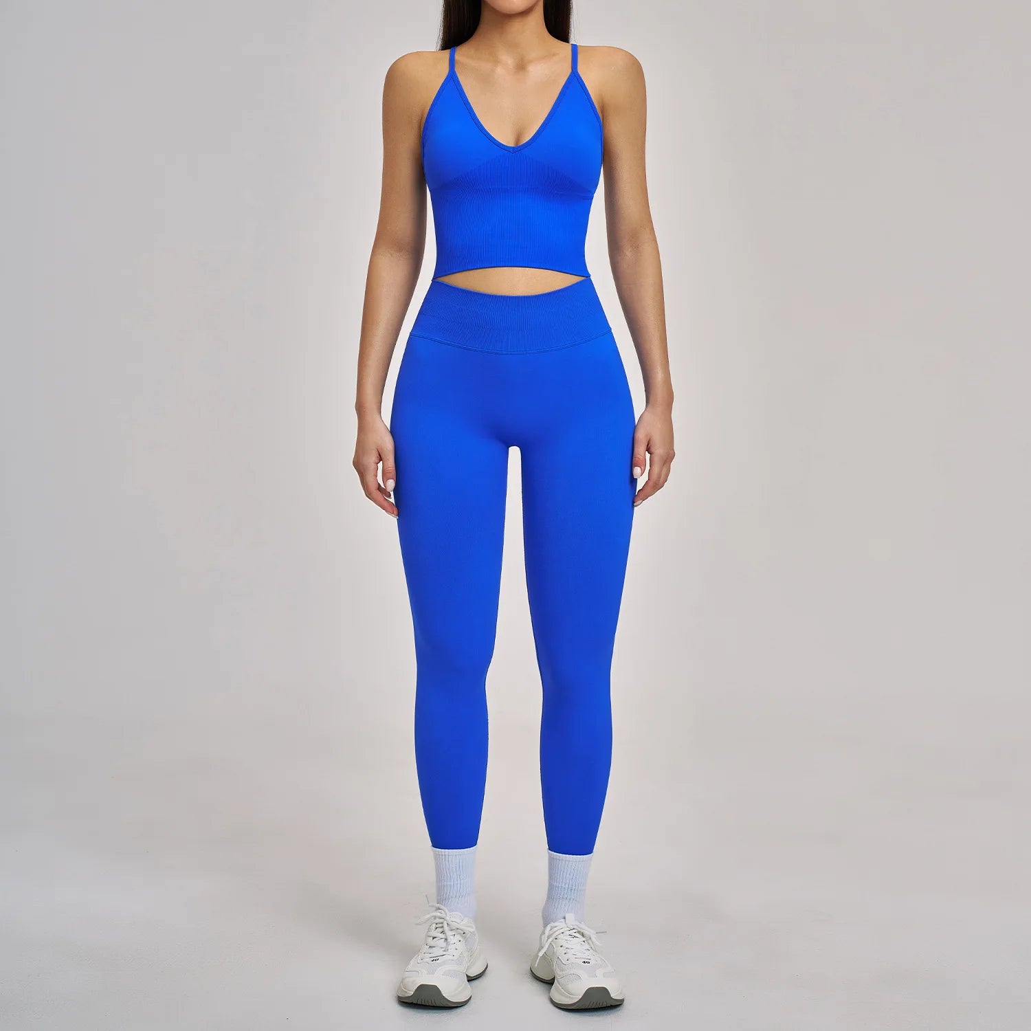 2pcs Seamless Yoga Suit Women Tracksuit Sports Bra High Waist Leggings Shorts Outfit Gym Set Fitness Workout Clothes Sportswear