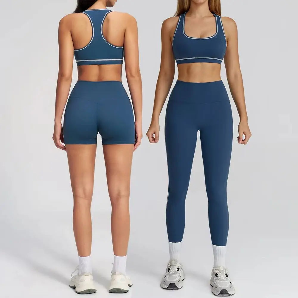 2PCS Yoga Set Women Tracksuit Gym Outfits Fitness Set Woman Leggings Sports Bra Breathable Sportwear Woman Clothes Athletic Wear